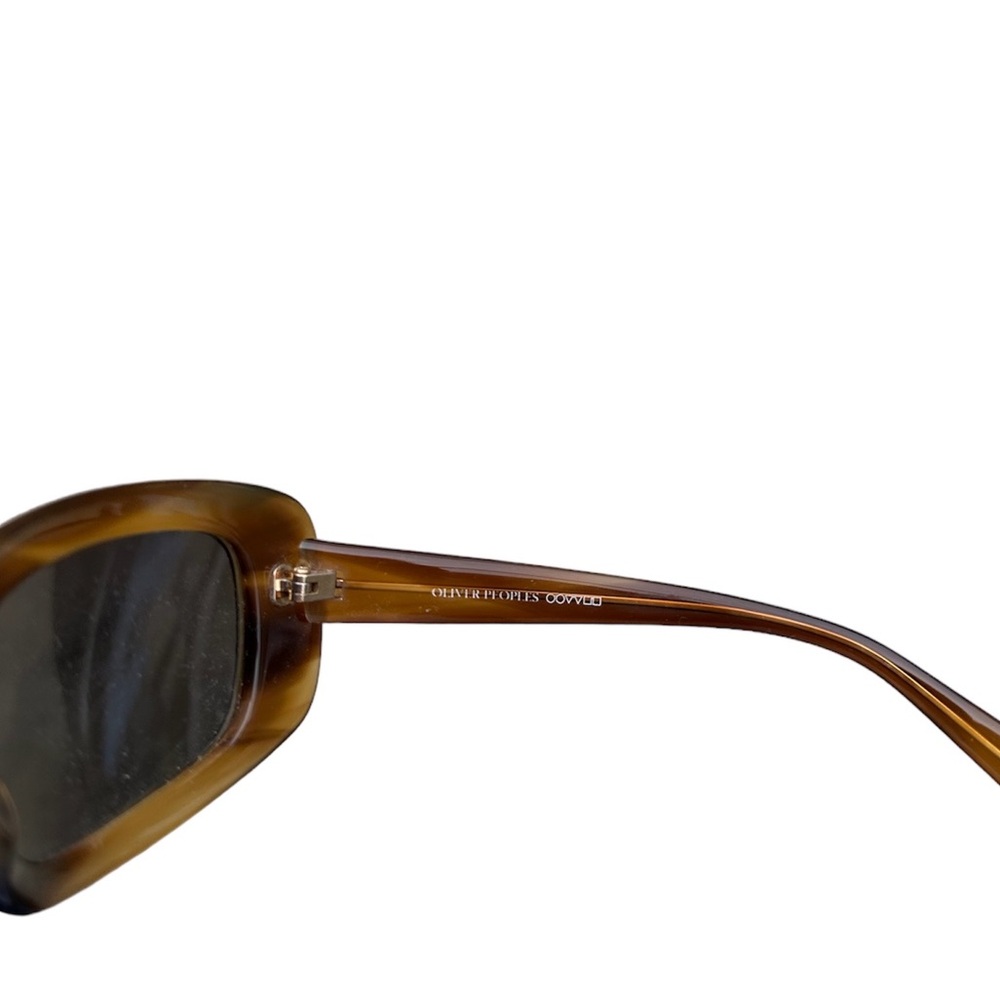 Oliver Peoples Rectangular Tortoiseshell Sunglass… - image 3